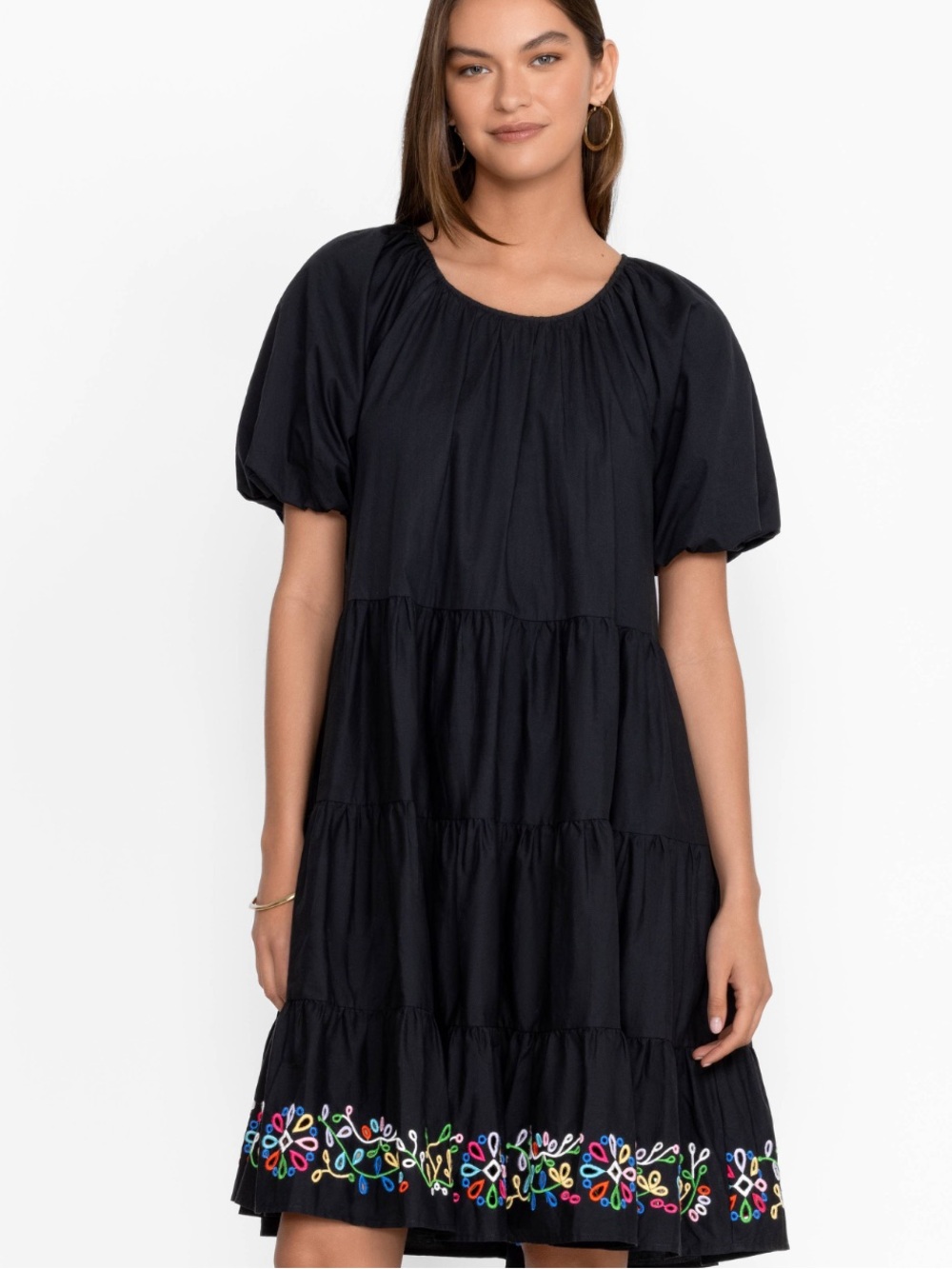 JOHNNY WAS AMANZA EYELET MINI DRESS